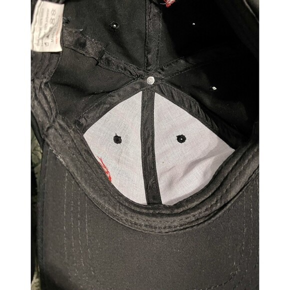 Wild Turkey Bourbon Strap Back Hat Black with Embroidered Logo Baseball Cap - Picture 8 of 9